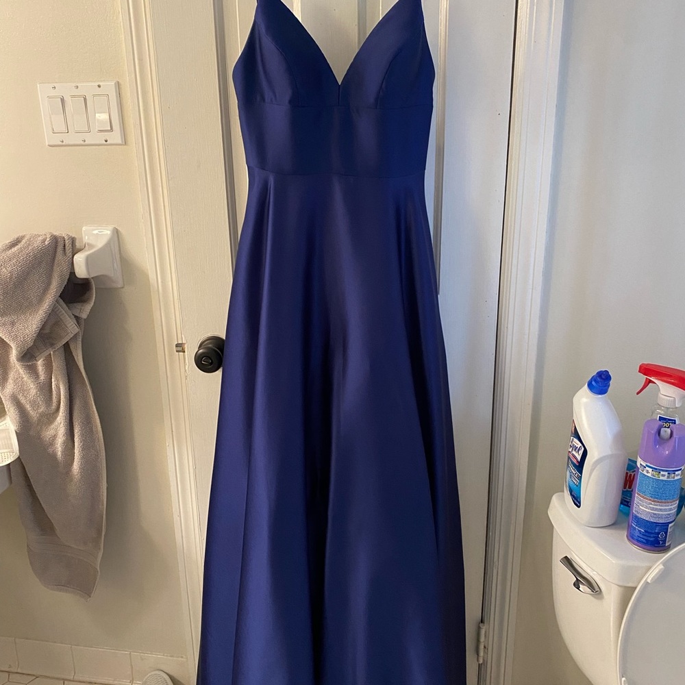 Stunning blue prom dress